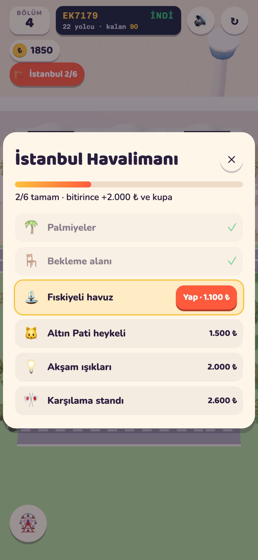 Havalimanını büyüt paneli